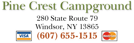 Pine Crest Campground, 280 State Route 79, Windsor, NY 13865 - (607) 655-1515