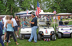 Friendly campers at Pine Crest Campground